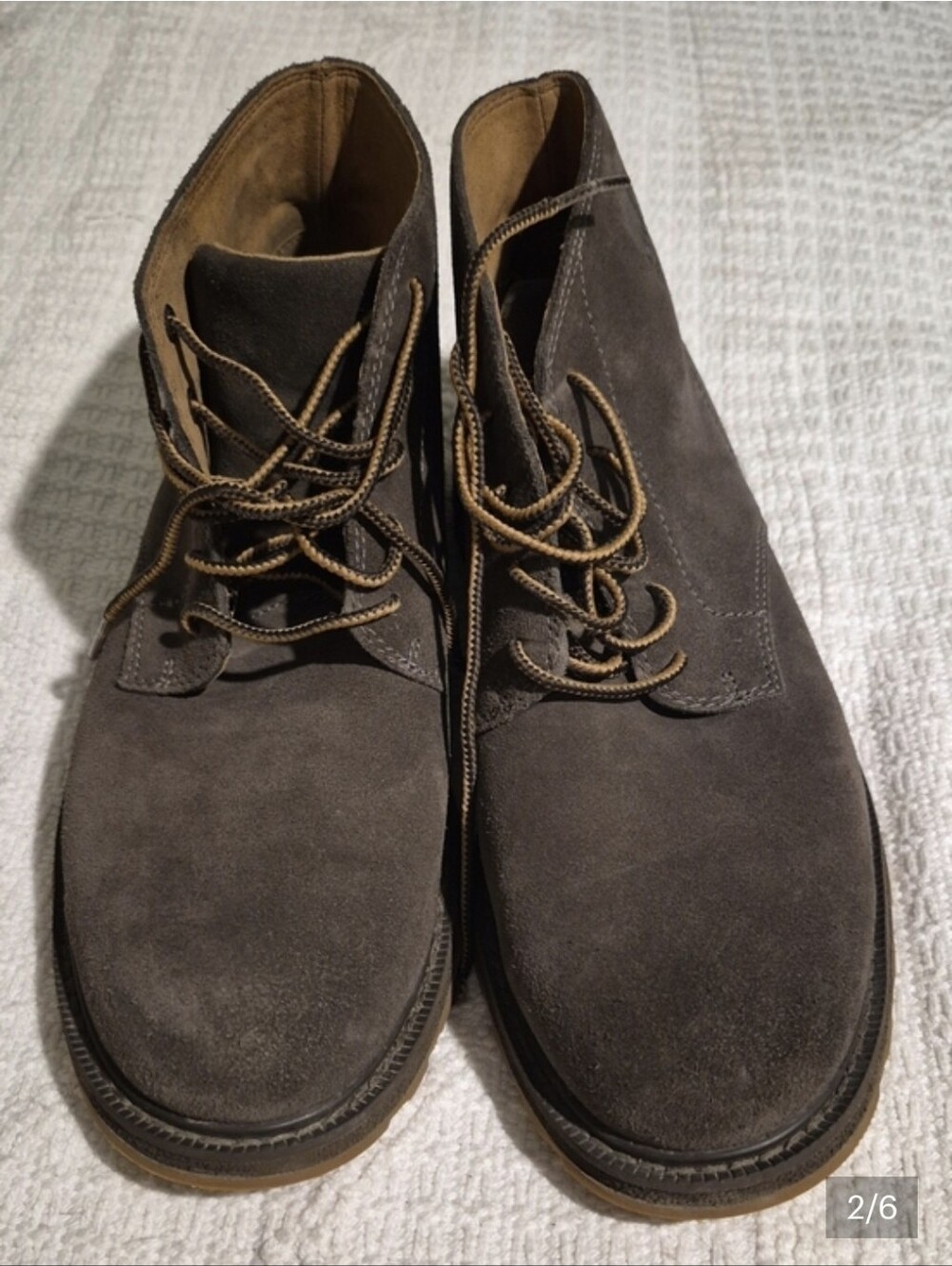 Sorel Men's Madson Chukka Waterproof Boots Suede Charcoal Gray Size 8